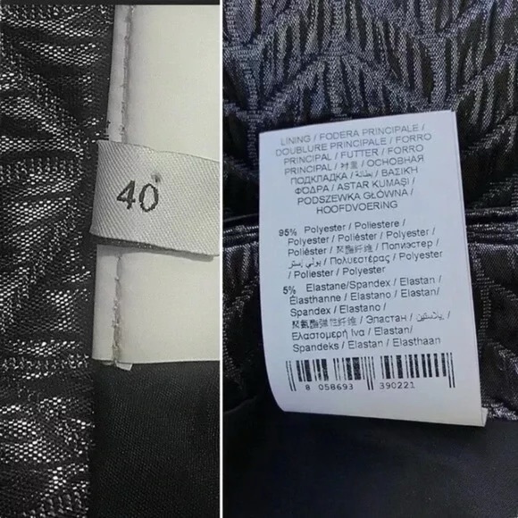 Tru Trussardi Metallic Wrap Leather Buckle Mini Skirt Silver Size IT40 US6 Small - Picture 6 of 7